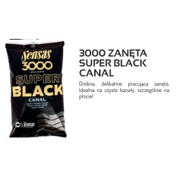 Sensas Zanęta 3000 Super Black Canal 1kg